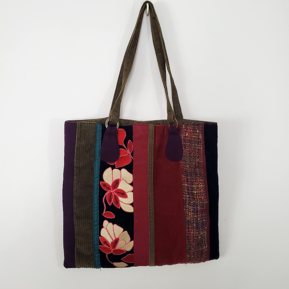 Multicolor Patchwork Tote Bag